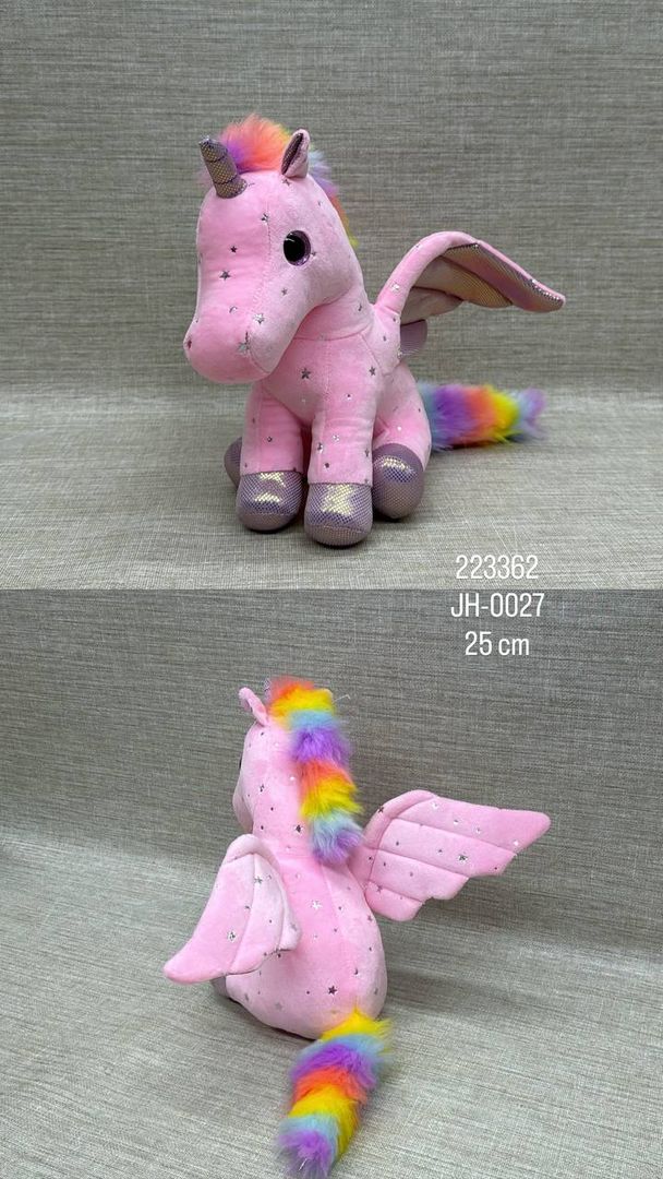 UNICORNIO ROSA 25 CM