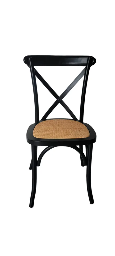 SILLAS CROSS BACK NEGRAS