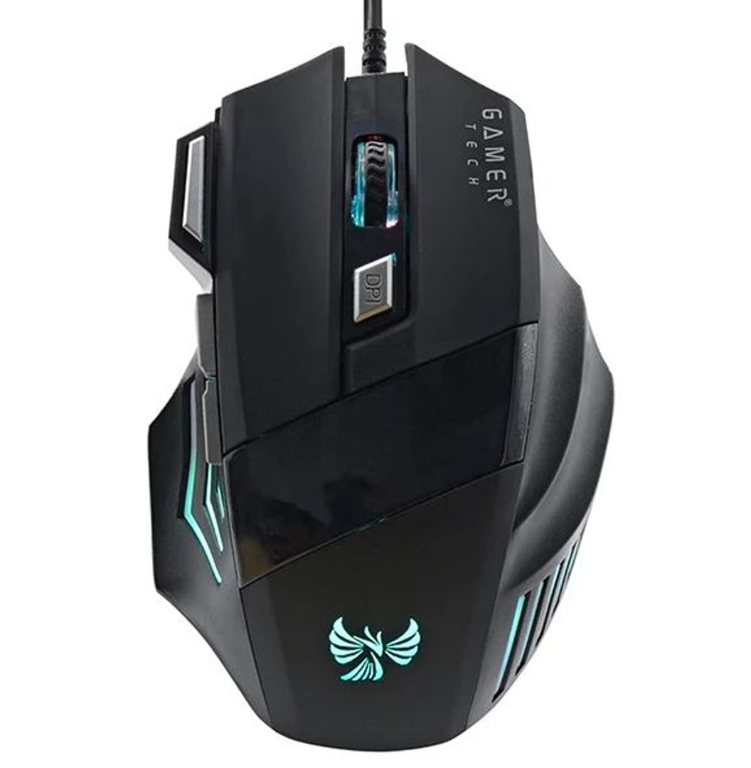 Mouse Gamer Tech GTX7C con padmouse
