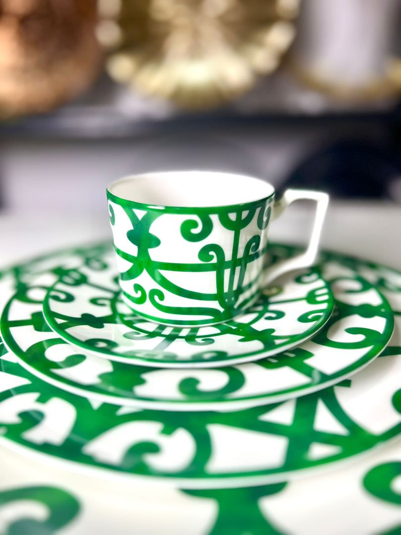 VAJILLA HERMES VERDE