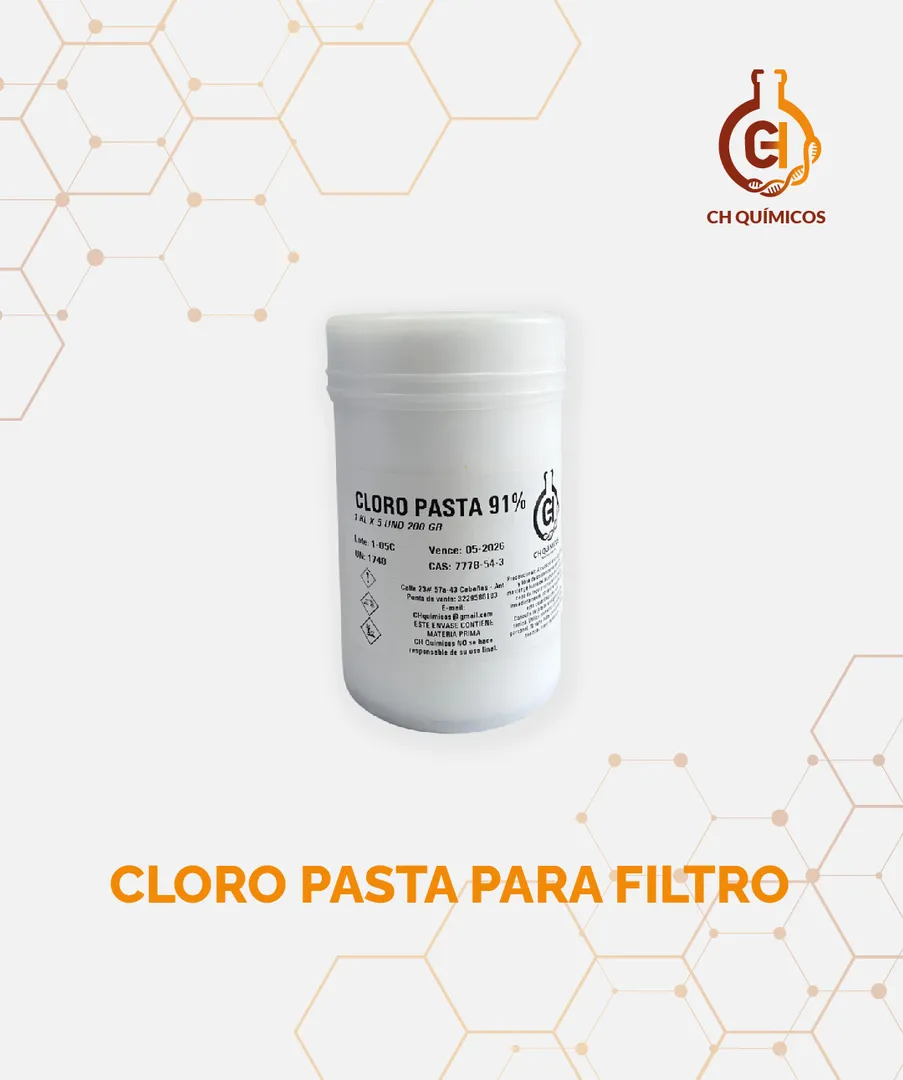 CLORO PASTA PARA FILTRO