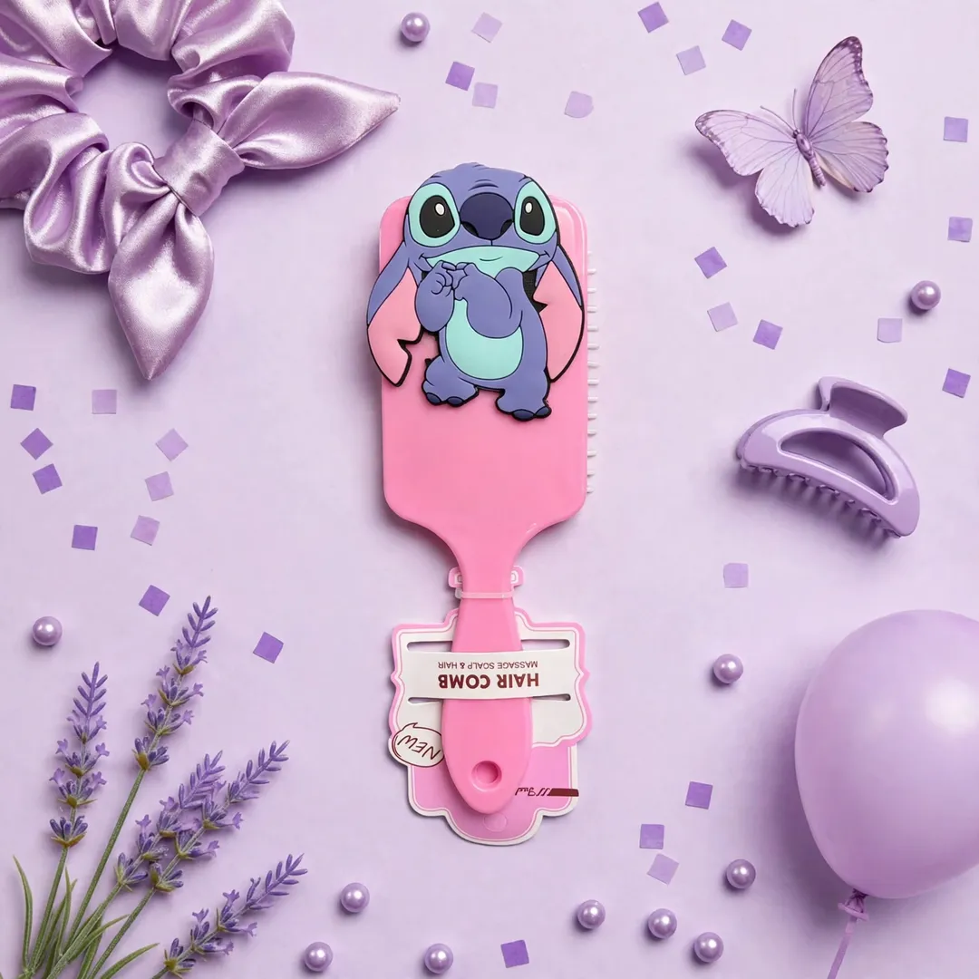 CEPILLO STITCH CON APLIQUE