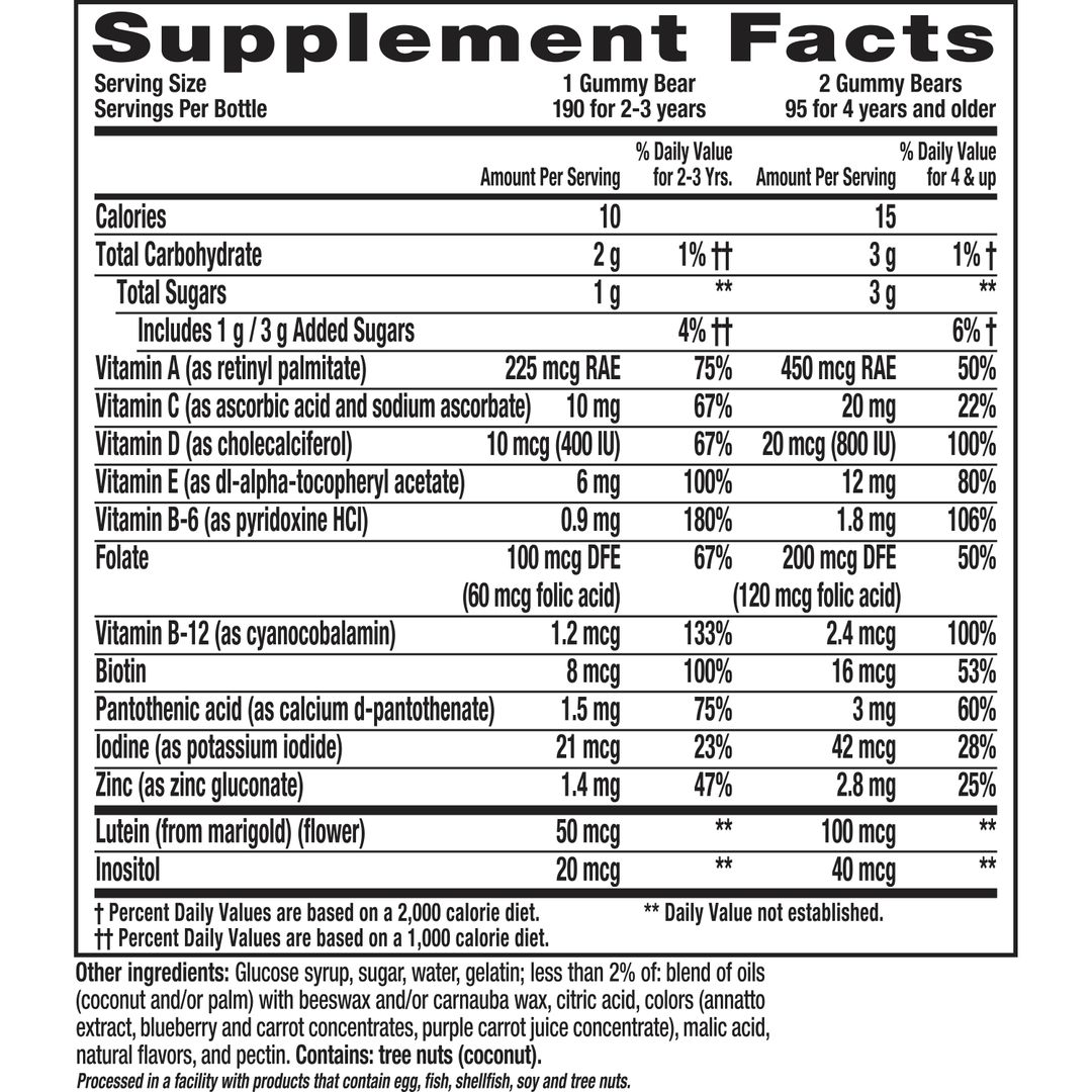 Gomitas Multivitaminas x300 LIL CRITTERS