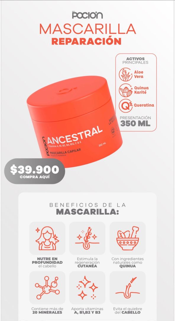 Mascarilla ancestral 