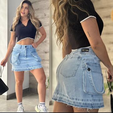 FALDA JEAN CARGO - imagen 1