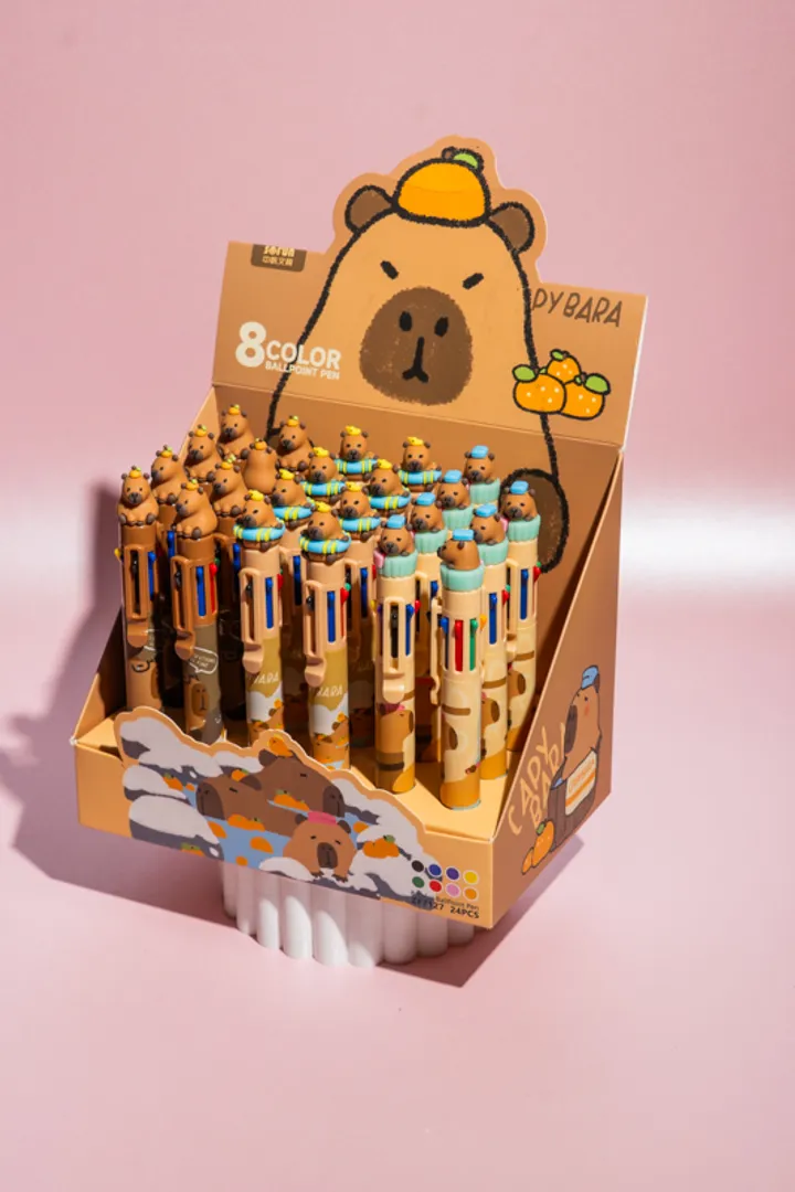 LAPICERO 8COLOR CAPYBARA