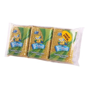 Imagen del producto  Q. ESPONJA ORO PLATA PITER PAQ X 3 UND