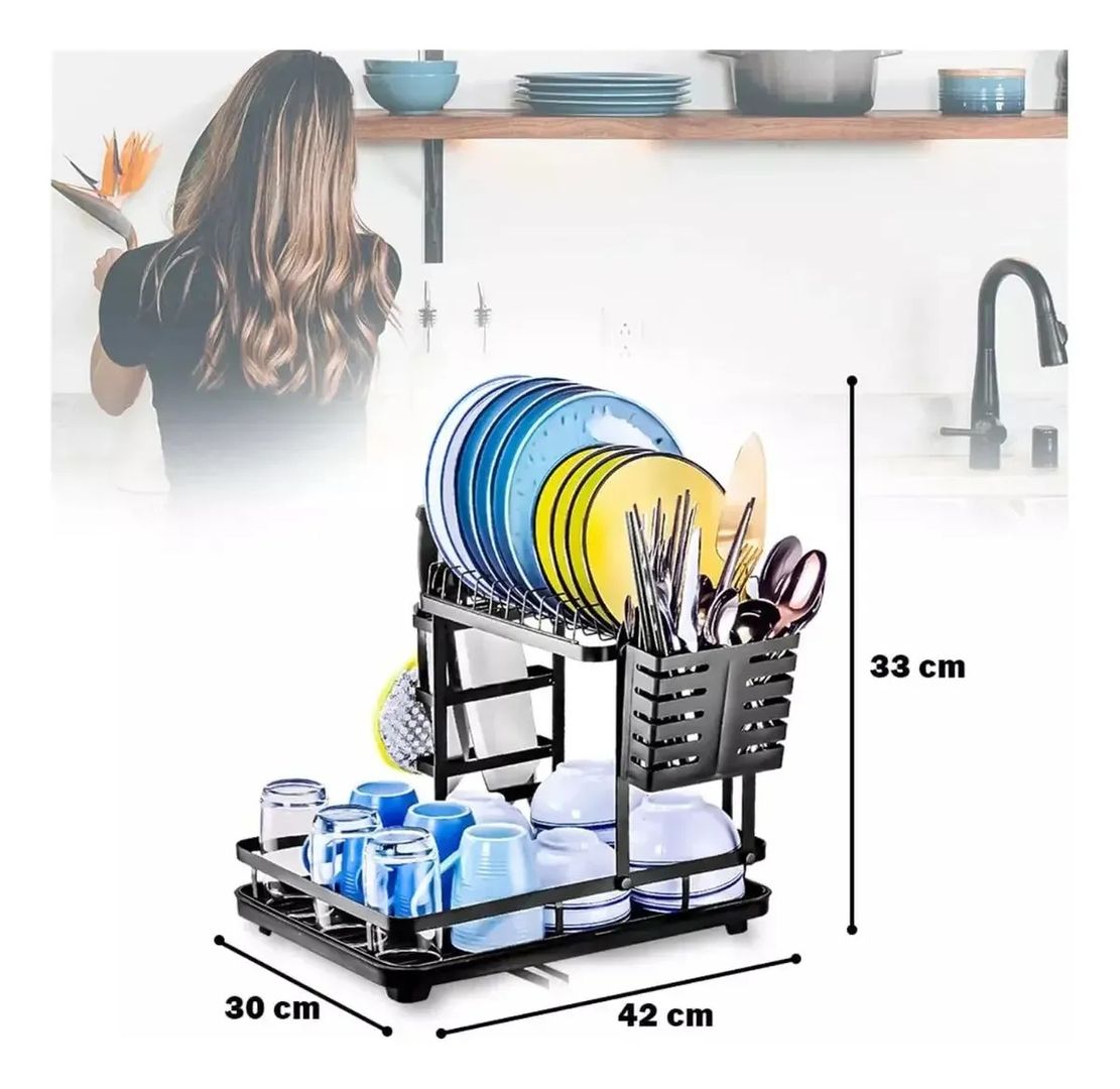 RACK ESCURRIDOR DE COCINA – 2 NIVELES 