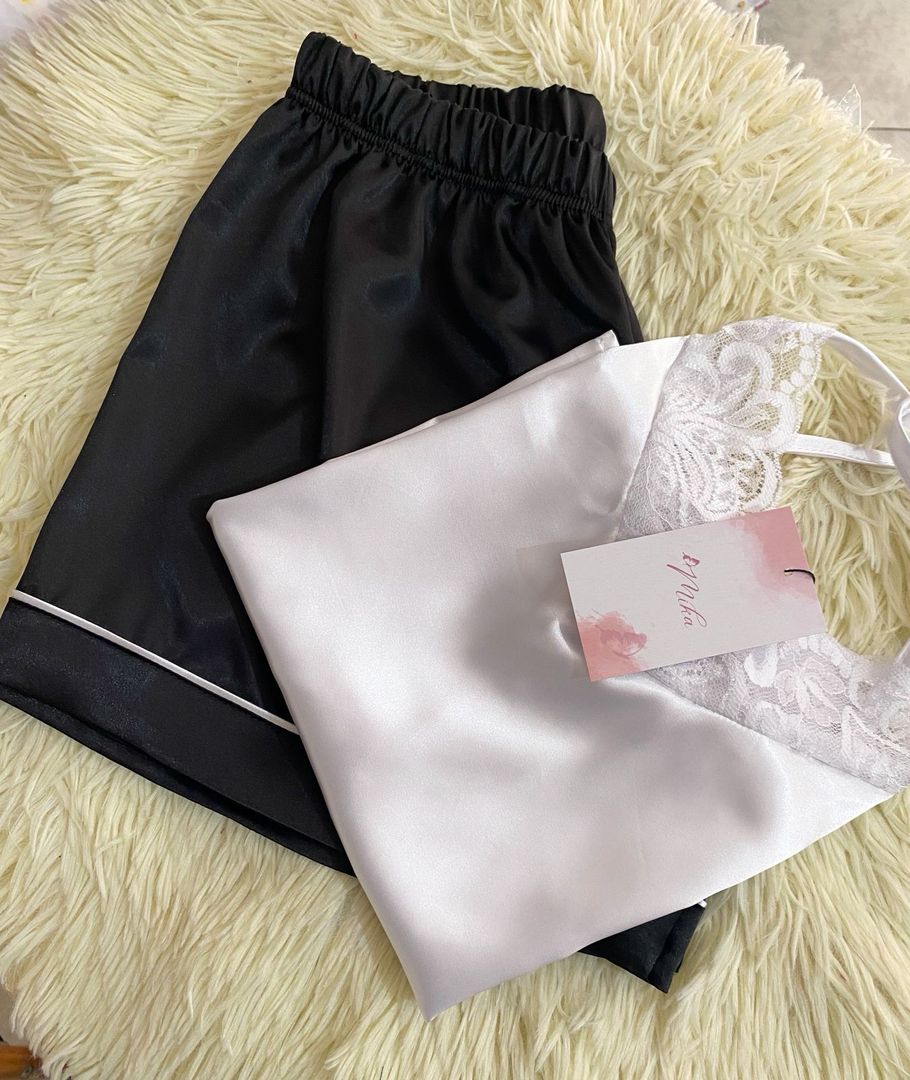 Set básico negro / Seda 