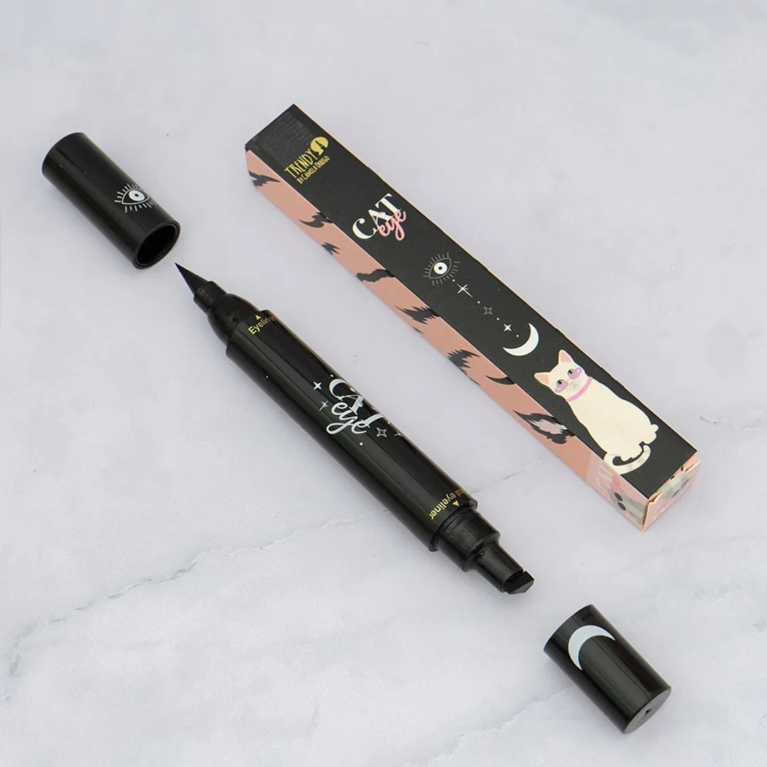 DELINEADOR DOBLE CAT EYE  TRENDY 
