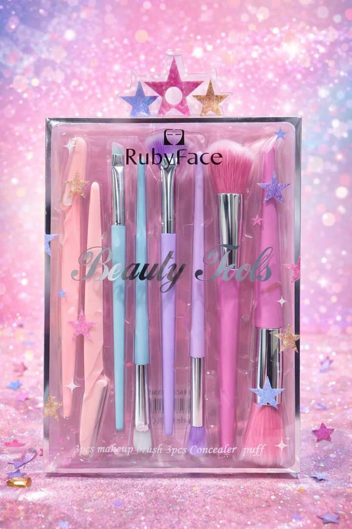  SET DE BROCHAS + NAVAJILLAS – RUBY FACE FAJ-197