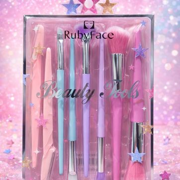 Imagen del producto  SET DE BROCHAS + NAVAJILLAS – RUBY FACE FAJ-197