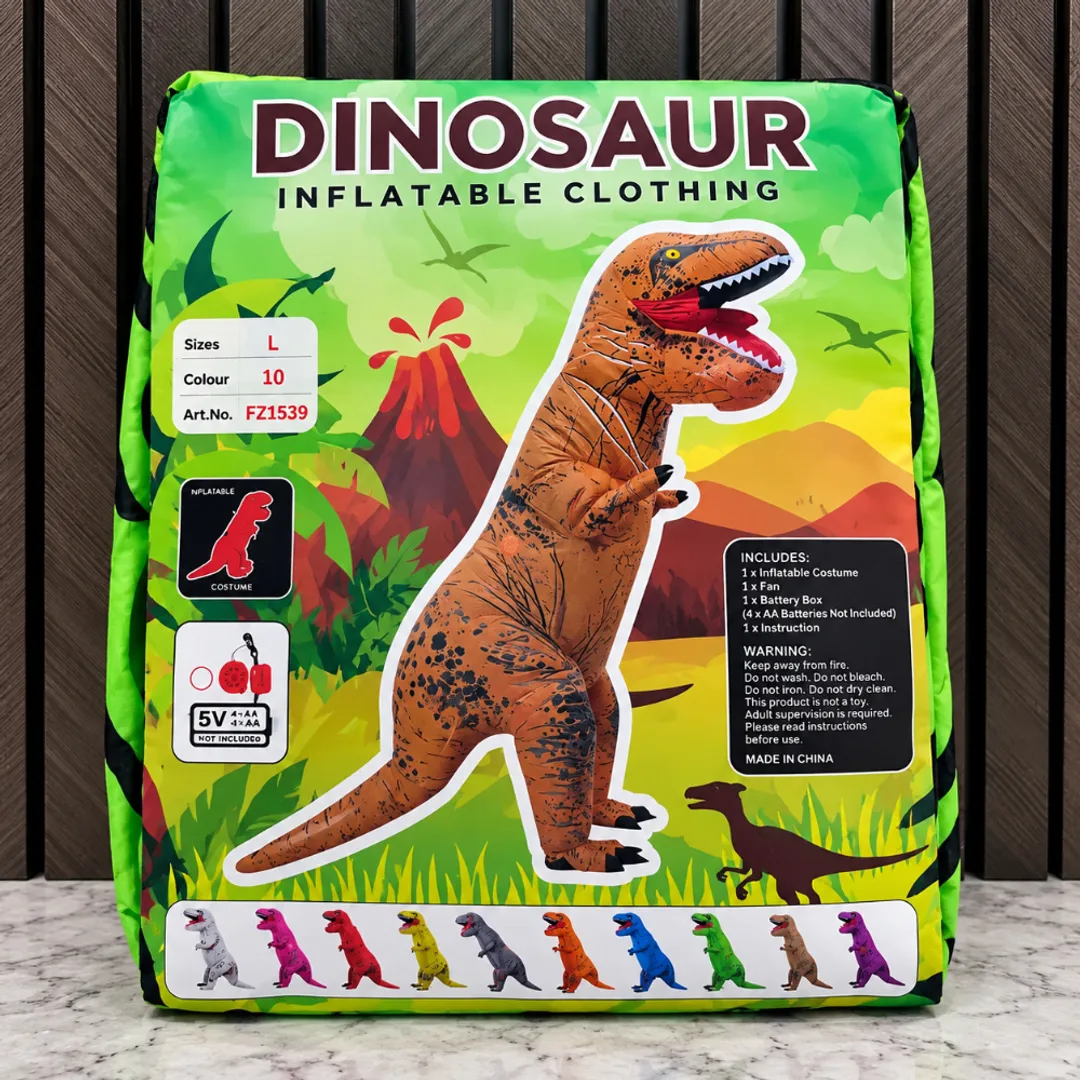 DISFRAZ INFLABLE DINOSAURIO 
