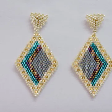 Imagen del producto Arete Rombo Pequeño Miyuki