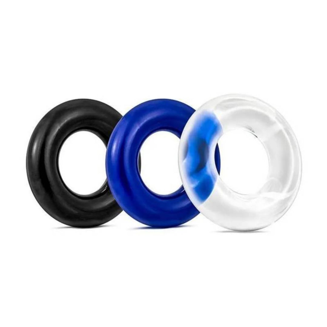 Set 3 anillos stay hard ring