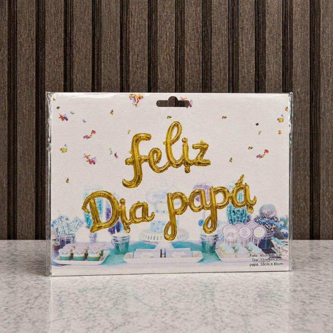 FELIZ DÍA PAPÁ CURSIVO 
