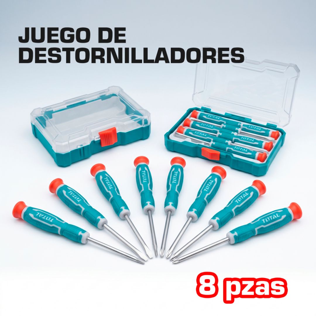 JUEGO DE DESTORNILLADORES 8 PZAS