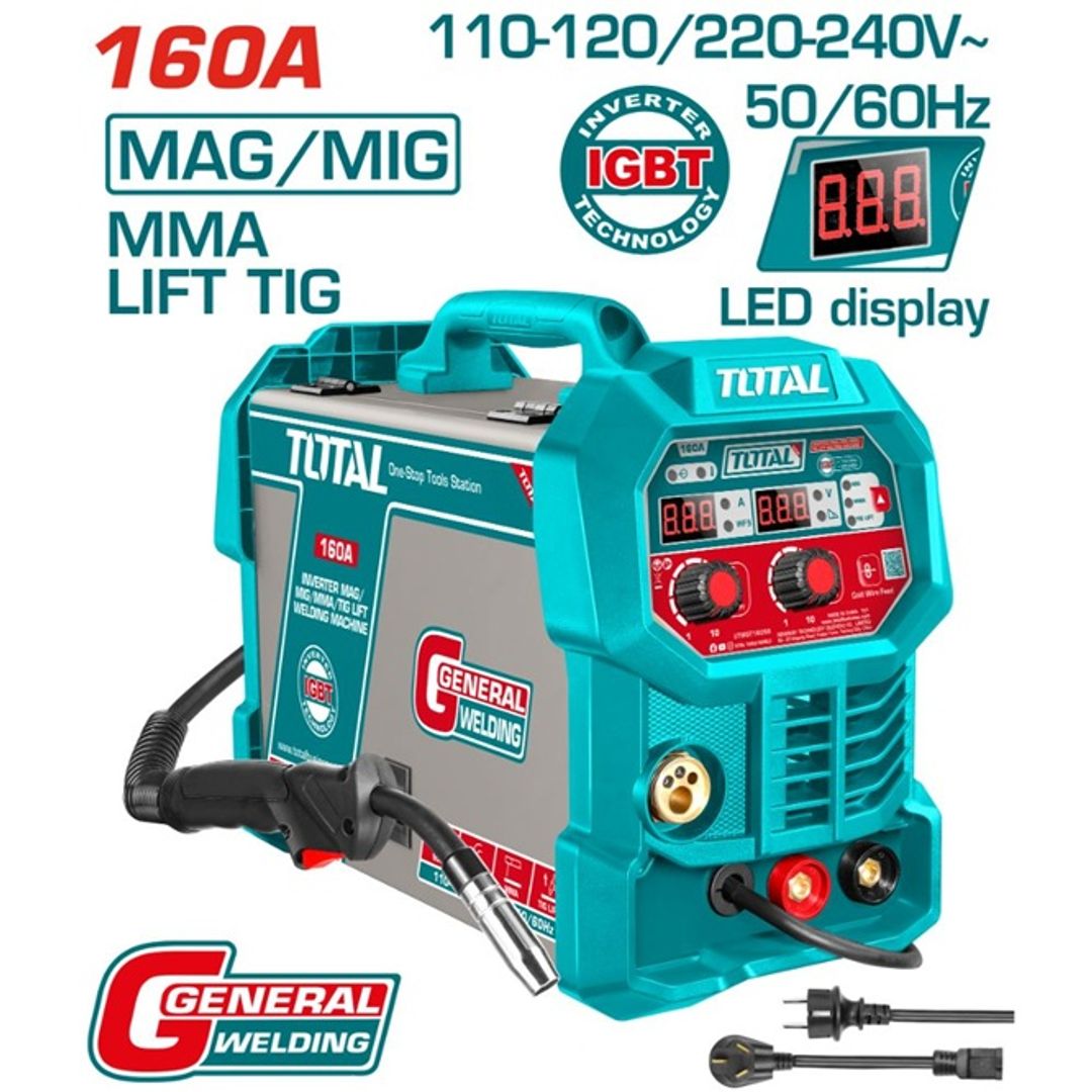 MAQUINA DE SOLDAR 160AMP MIG 110-120-220-240