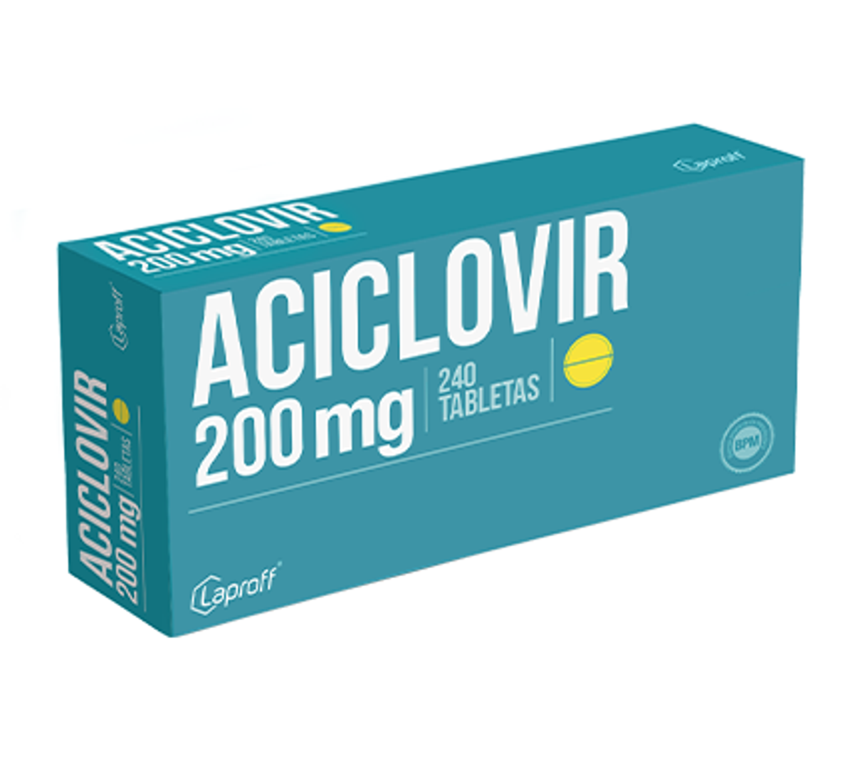 ACICLOVIR 200MG LAPROFF SOB X 8 TAB FV 10-26
