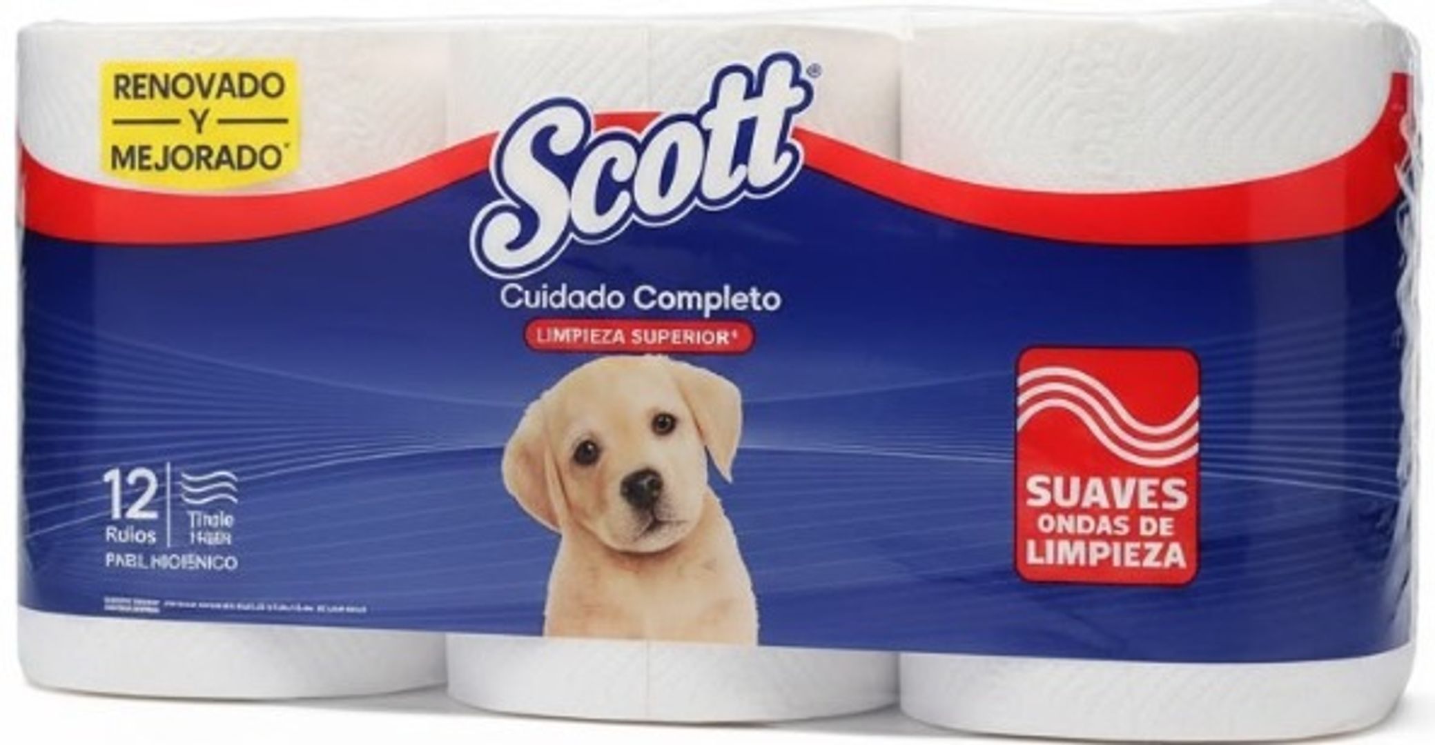  K. PAPEL HIGIENICO SCOTT CUIDADO COMPLETO X 12 ROLLOS