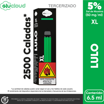 Imagen del producto Vape Glucloud Xl Sour Lulo 2500 Puffs