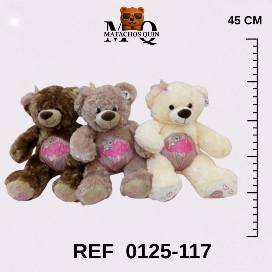 OSO SURTIDO CON DETALLES EN ROSA