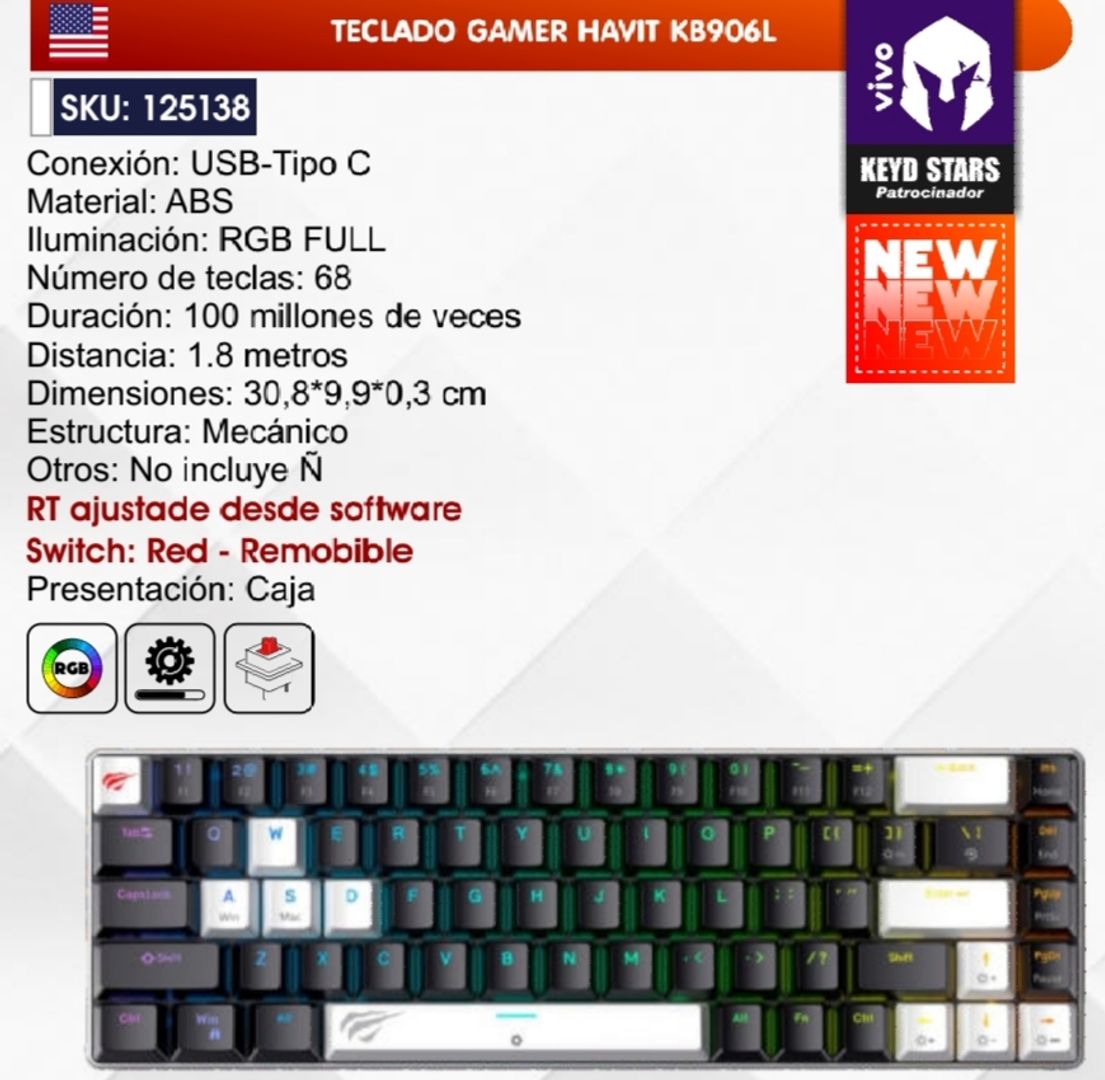 TECLADO GAMER HAVIT 