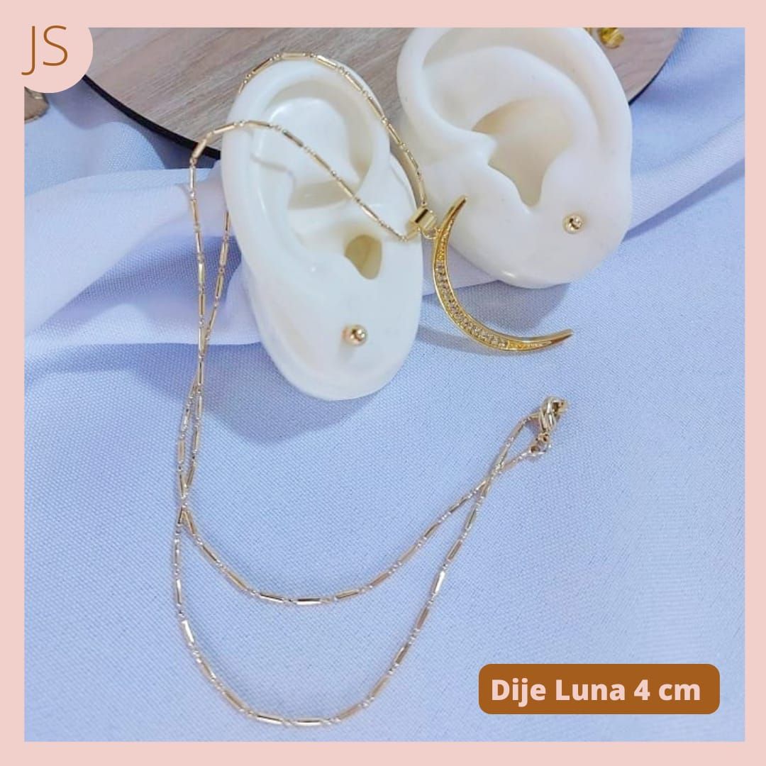 Collar , dije y aretes Luna Circones