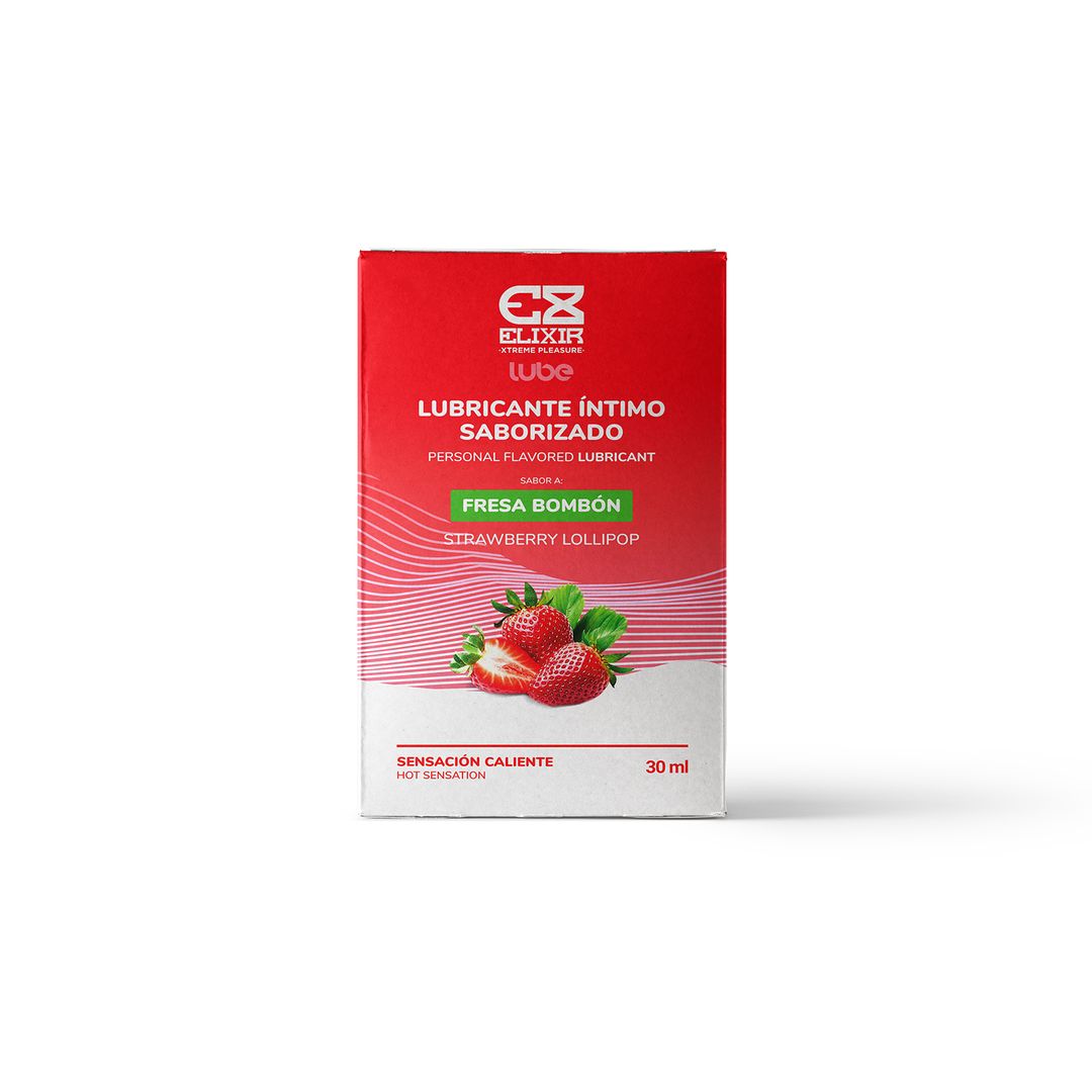 Lubricante saborizado fresa bombón 