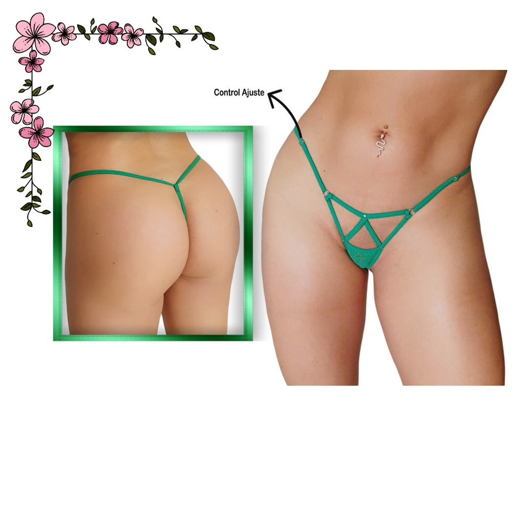 Tanga hilo encaje y aperturas