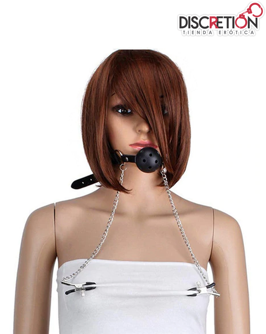 BALL GAG CON PEZONERA BK-20