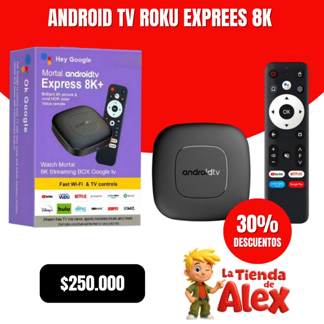 ANDROID TV ROKU EXPREES 8K 