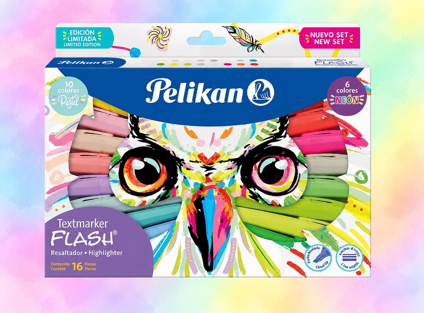 Resaltador Pelikan Flash x 16