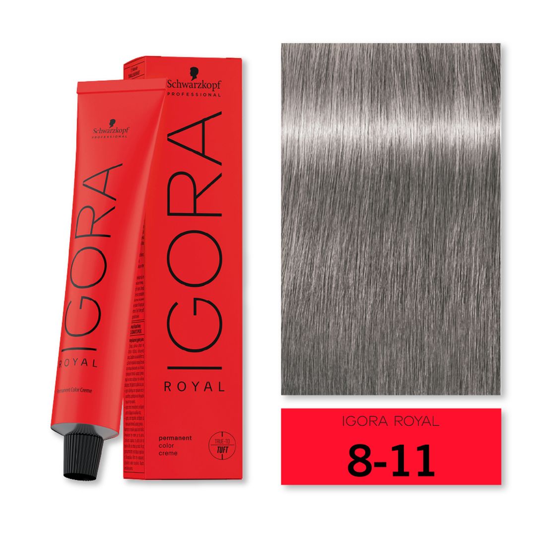TINTE IGORA ROYAL RUBIO CLARO CENIZA INTENSO 8-11