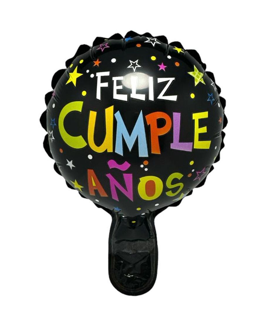 GLOBO FOIL 5' FELIZ CUMPLEAÑOS PAQUETE X 50 UNIDADES SURTIDO