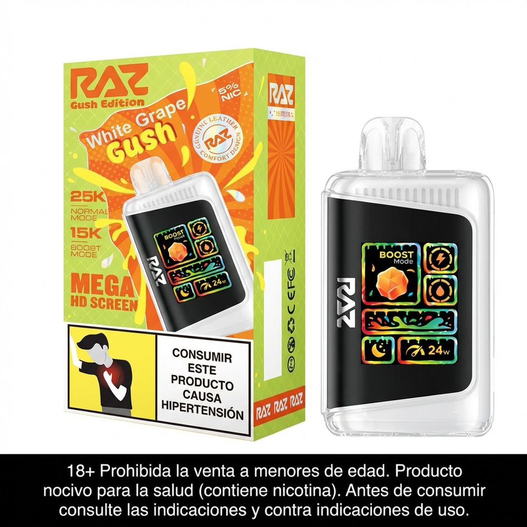 Raz White Grape Gush 25.000 Puffs