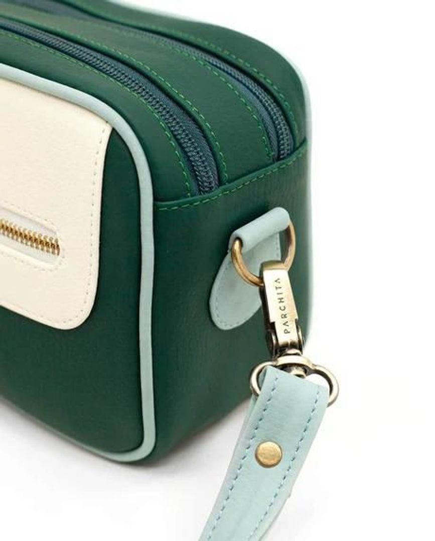 BANDOLERA SHITAKE VERDE OSCURO