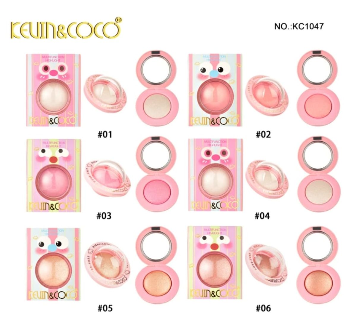 612A- ILUMINADOR Y RUBOR  PLANET GLOW KC