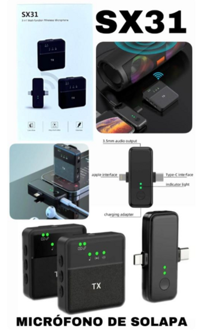 MICROFONO DE SOLAPA PARA CELULAR SX31