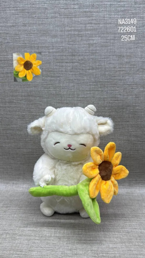 CORDERO CON GIRASOL 25 CM