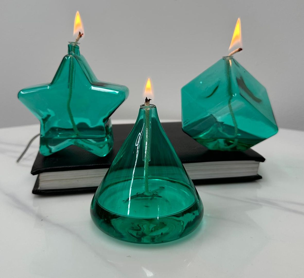 Velas de Cristal Verde