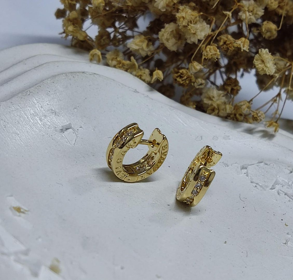 Candongas bvlgari pequeñas 1cm 