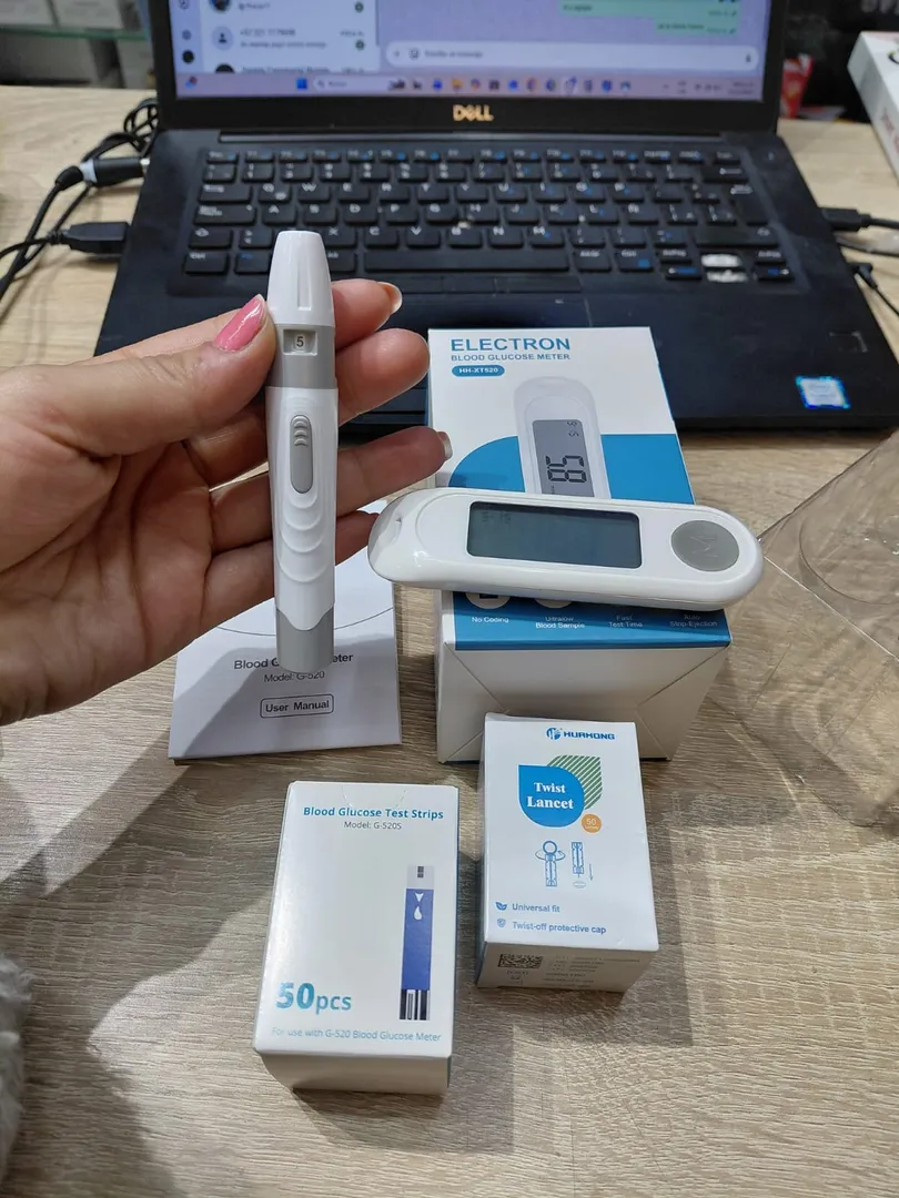 GLUCOMETRO MEDIDOR GLUCOSA X50 TIRILLAS Y LANCETAS