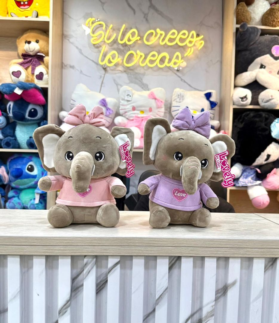 Elefante camisa estampado 20cm