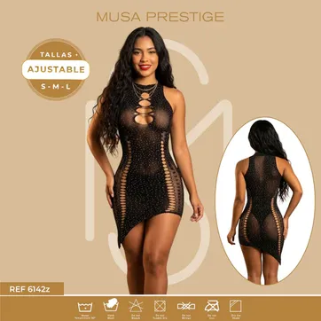 Imagen del producto MALLA VESTIDO PERLAS 6142Z