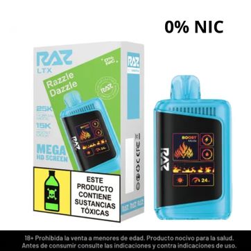 Imagen del producto Raz Razzle Dazzle Sin Nicotina 25.000 Puffs