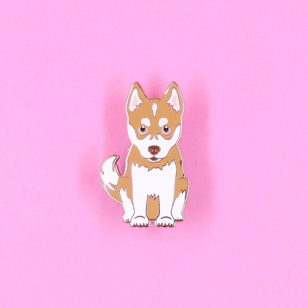 PIN HUSKY MARRÓN