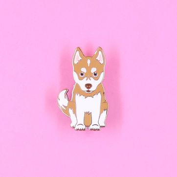 PIN HUSKY MARRÓN - imagen 1
