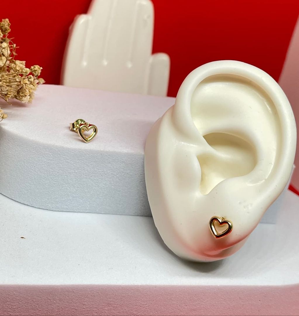 Topos corazon lisos 6mm silueta