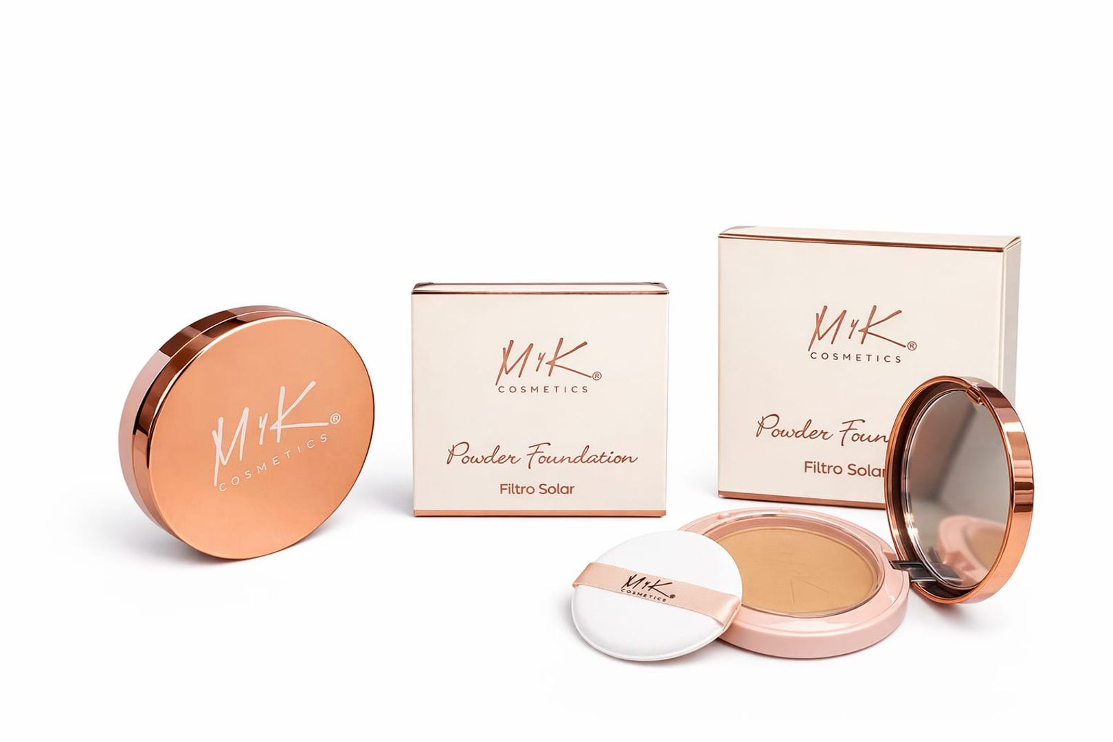 POLVO COMPACTO MYK COSMETICS